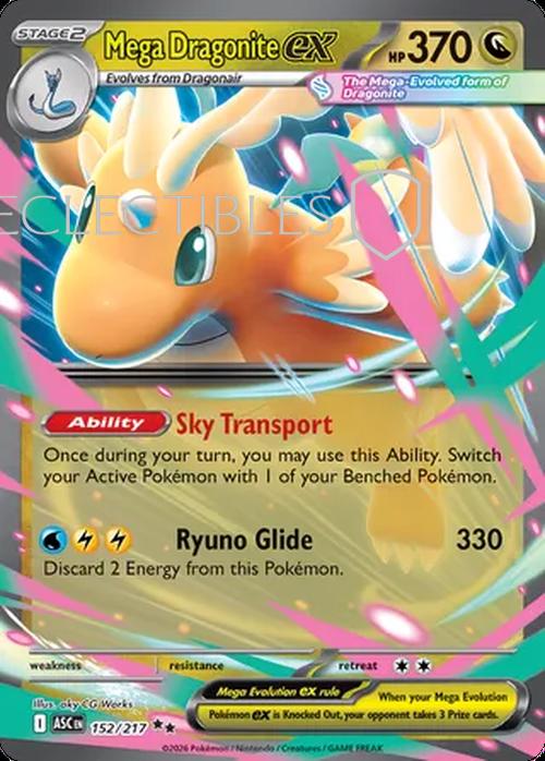 Pokemon Ascended Heroes 152/217 Mega Dragonite ex