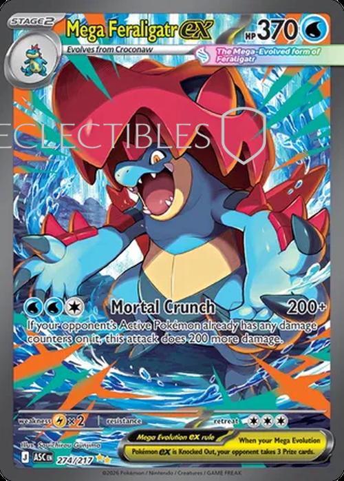 Pokemon Ascended Heroes 274/217 Mega Feraligatr ex