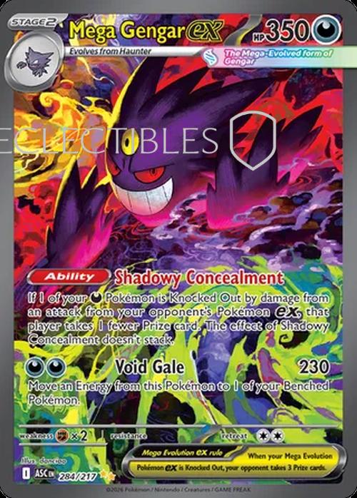 Pokemon Ascended Heroes 284/217 Mega Gengar ex