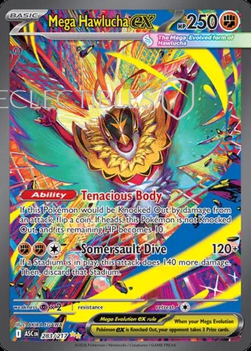 Pokemon Ascended Heroes 283/217 Mega Hawlucha ex