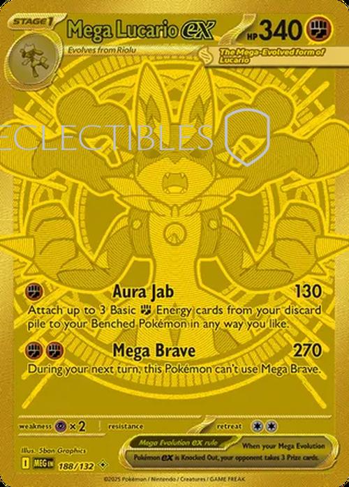Pokemon Mega Evolutions 188/132 Mega Lucario ex 