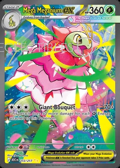 Pokemon Ascended Heroes 272/217 Mega Meganium ex