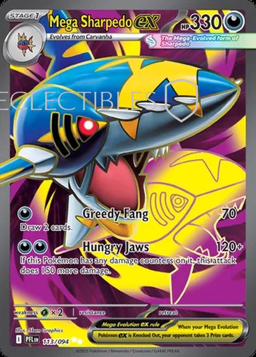 Pokemon Phantasmal Flames 113/094 Mega Sharpedo ex 