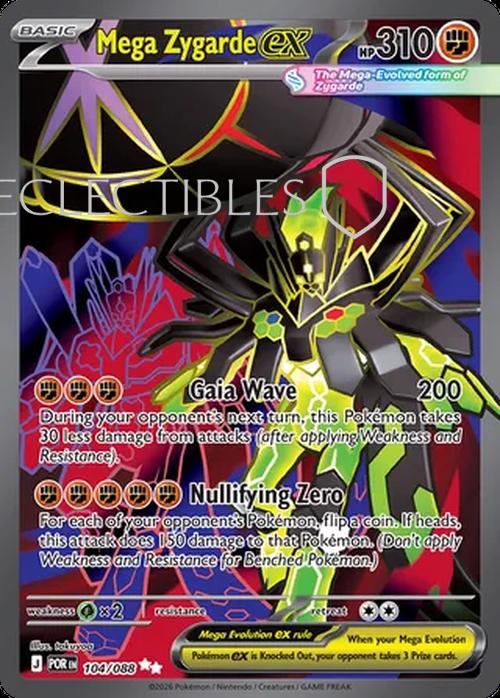 Pokemon Perfect Order 104/88 Mega Zygarde ex