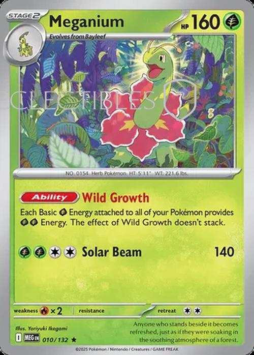 Pokemon Mega Evolutions 010/132 Meganium  Reverse Holo