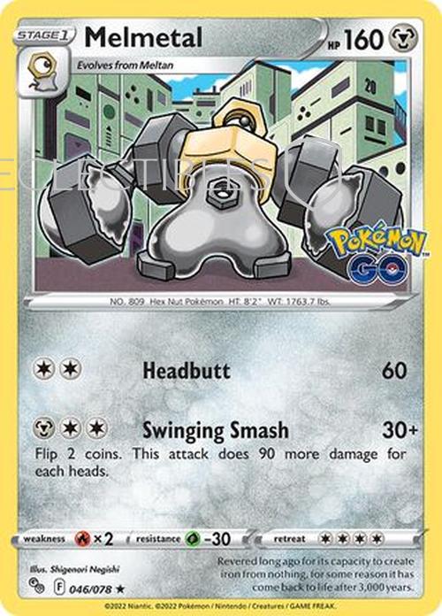 Pokemon Go 046/078 Melmetal  Reverse Holo