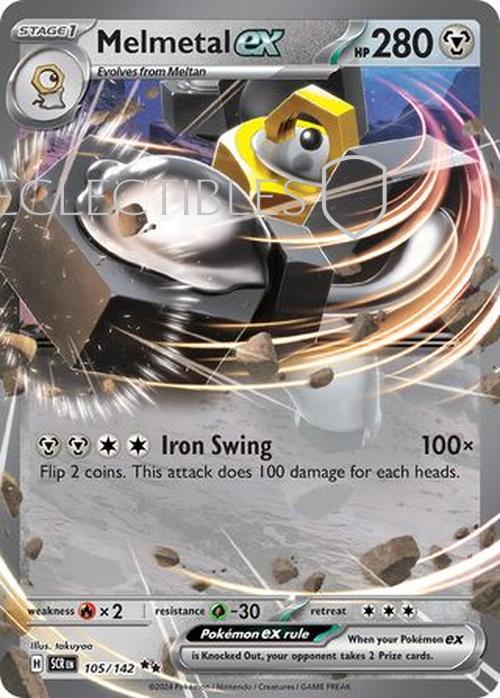 Pokemon Stellar Crown 105/142 Melmetal ex