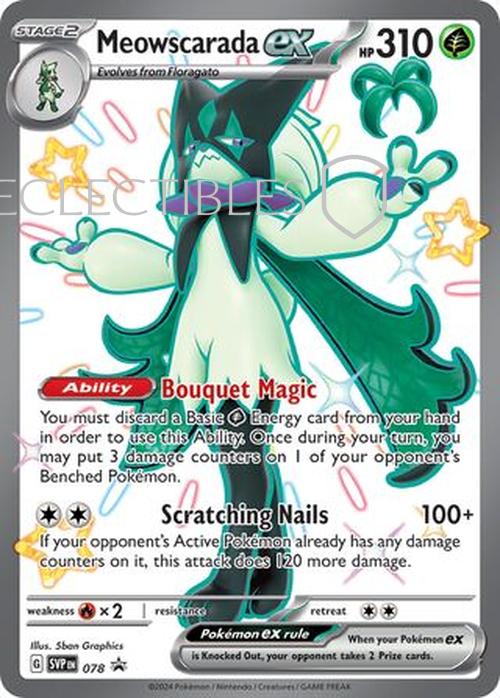 Pokemon SV Black Star Promos SV 078 Meowscarada ex