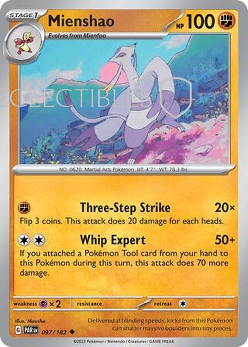 Pokemon Paradox Rift 097/182 Mienshao  Reverse Holo