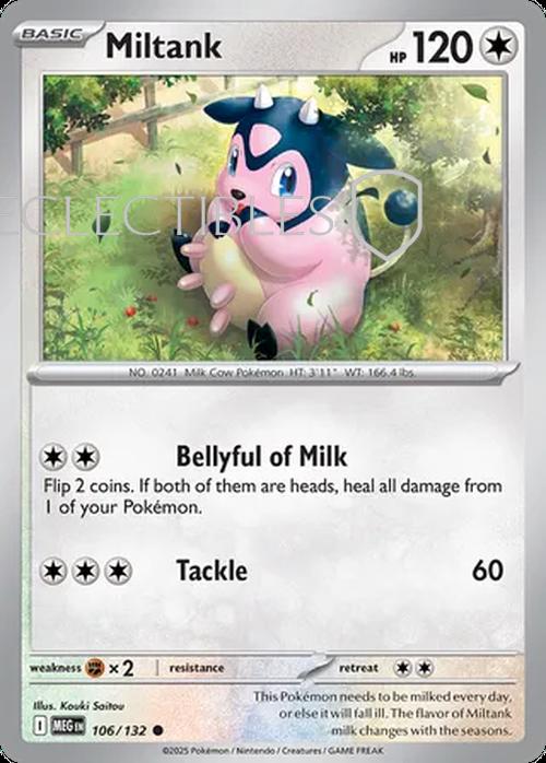 Pokemon Mega Evolutions 106/132 Miltank  Reverse Holo