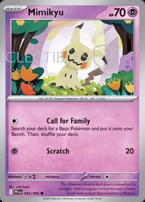 Pokemon Phantasmal Flames 042/094 Mimikyu  Reverse Holo