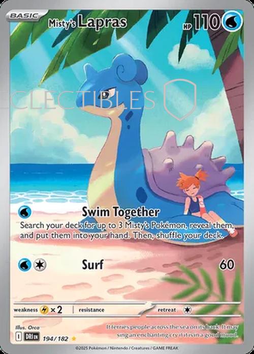 Pokemon Destined Rivals 194/182 Mistys Lapras