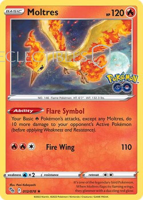Pokemon Go 012/078 Moltres  Holo