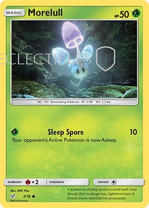 Pokemon Detective Pikachu 003/018 Morelull Reverse Holo