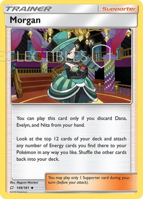 Pokemon Team up 149/181 Morgan Reverse Holo