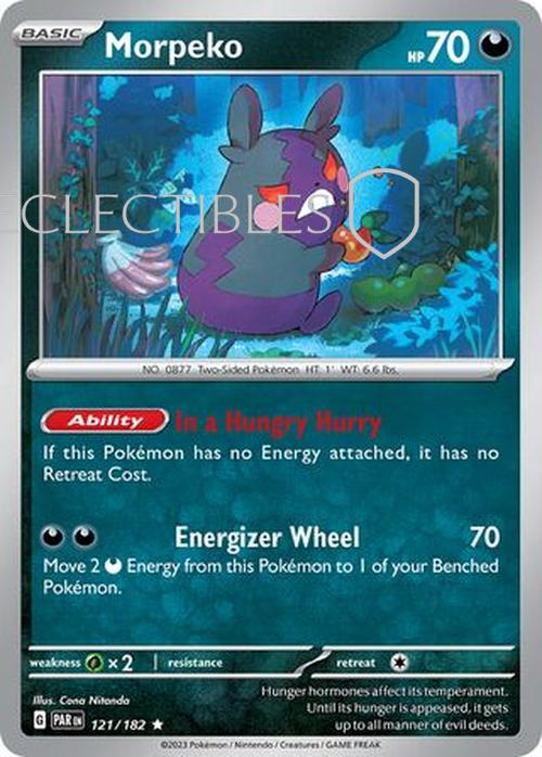 Pokemon Paradox Rift 121/182 Morpeko  Reverse Holo