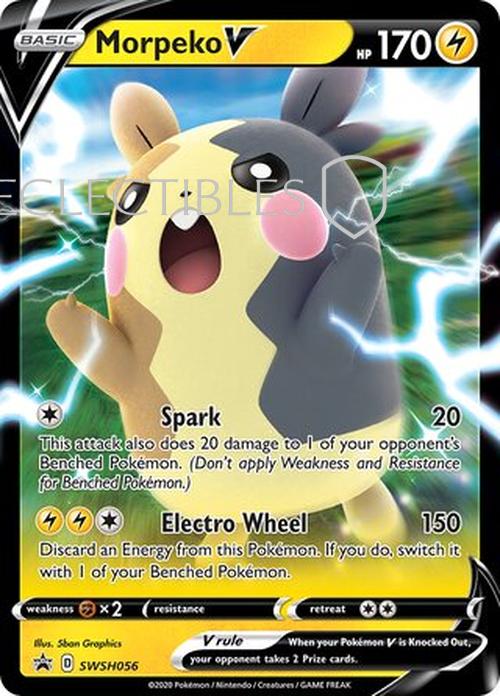 Pokemon SWSH Black Star Promos SWSH 056 Morpeko V