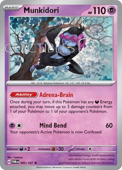 Pokemon Twilight Masquerade 095/167 Munkidori Holo