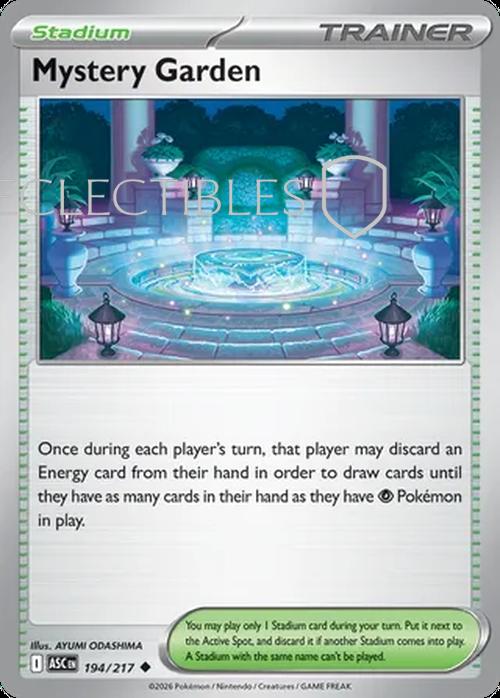 Pokemon Ascended Heroes 194/217 Mystery Garden  Reverse Holo