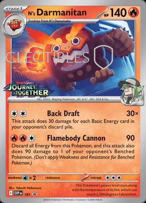 Pokemon SV Black Star Promos SV 181 N's Darmanitan