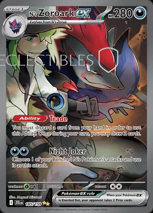 Pokemon Journey Together 185/159 Ns Zoroark ex