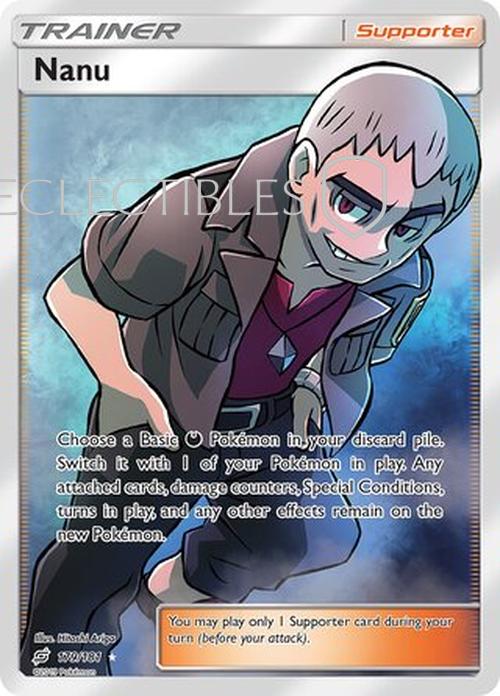 Pokemon Team up 179/181 Nanu Reverse Holo