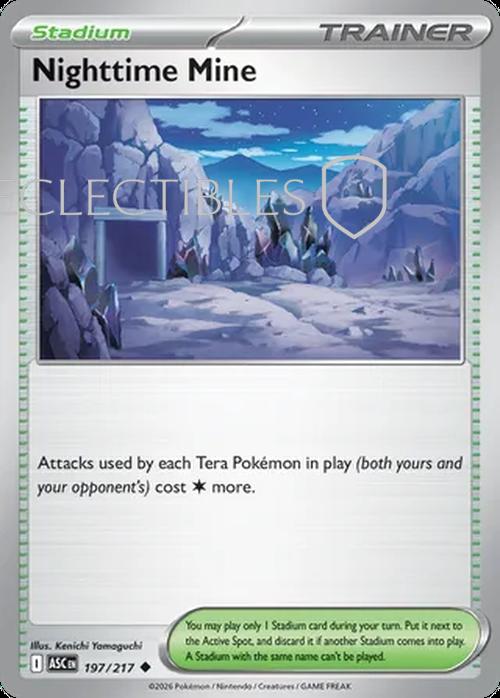 Pokemon Ascended Heroes 197/217 Nighttime Mine  Reverse Holo