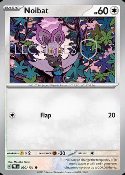 Pokemon Prismatic Evolutions 090/131 Noibat Masterball Holo