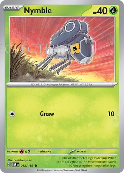Pokemon Paradox Rift 013/182 Nymble  Reverse Holo