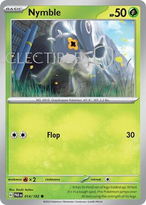 Pokemon Paradox Rift 014/182 Nymble  Reverse Holo