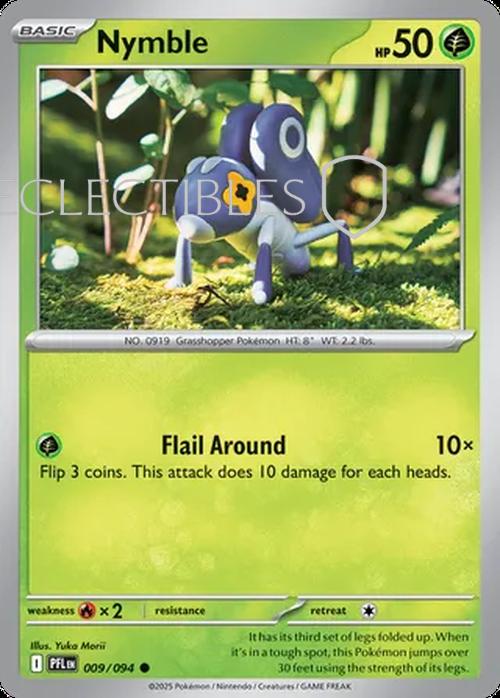 Pokemon Phantasmal Flames 009/094 Nymble  Reverse Holo