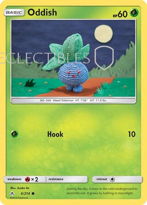 Pokemon Unbroken Bonds 006/214 Oddish  Reverse Holo