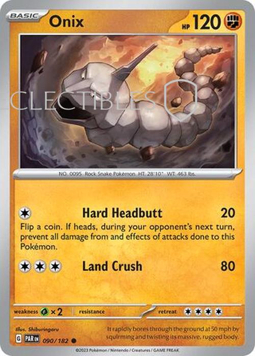 Pokemon Paradox Rift 090/182 Onix  Reverse Holo