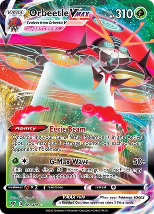 Pokemon Vivid Voltage 021/185 Orbeetle VMAX