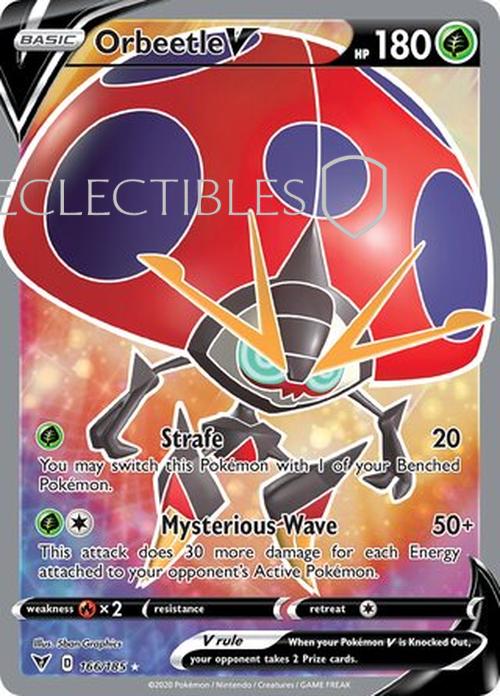 Pokemon Vivid Voltage 166/185 Orbeetle V