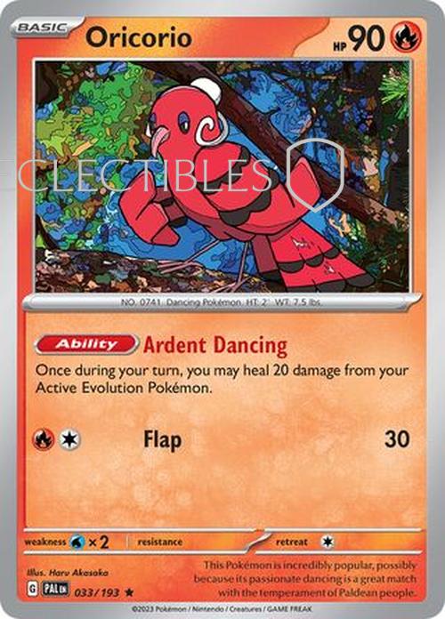 Pokemon Paldea Evolved  033/193 Oricorio Holo