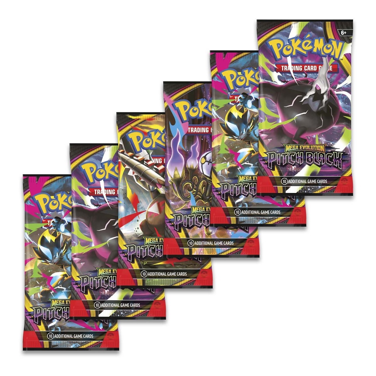 Pokemon Mega Evolution Pitch Black Booster Bundle (6 Packs)