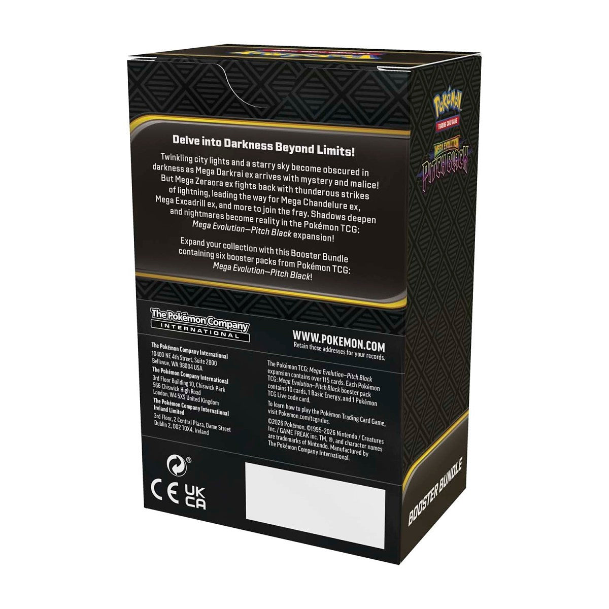 Pokemon Mega Evolution Pitch Black Booster Bundle (6 Packs)