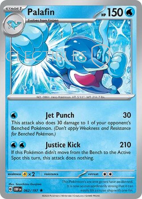 Pokemon Obsidian Flame 062/197 Palafin Holo