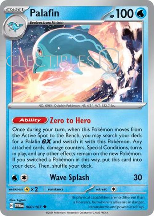 Pokemon Twilight Masquerade 060/167 Palafin  Reverse Holo