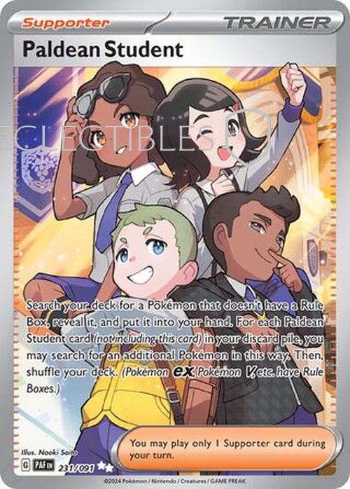 Pokemon Paldean Fates 231/91 Paldean Student