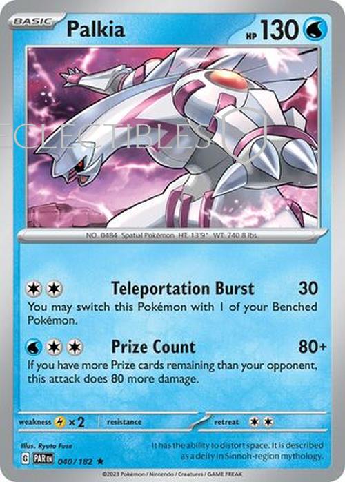 Pokemon Paradox Rift 040/182 Palkia Holo