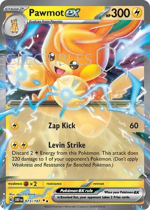 Pokemon Obsidian Flame 073/197 Pawmot ex