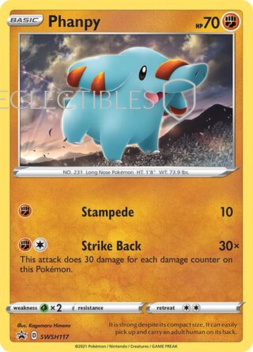 Pokemon SWSH Black Star Promos SWSH 117 Phanpy