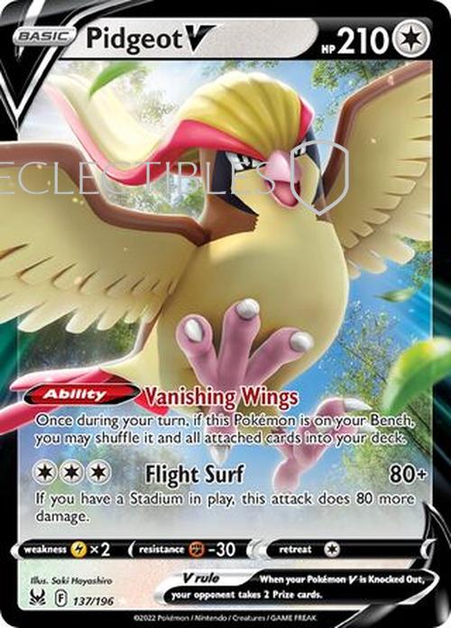 Pokemon Lost Origin 137/196 Pidgeot V