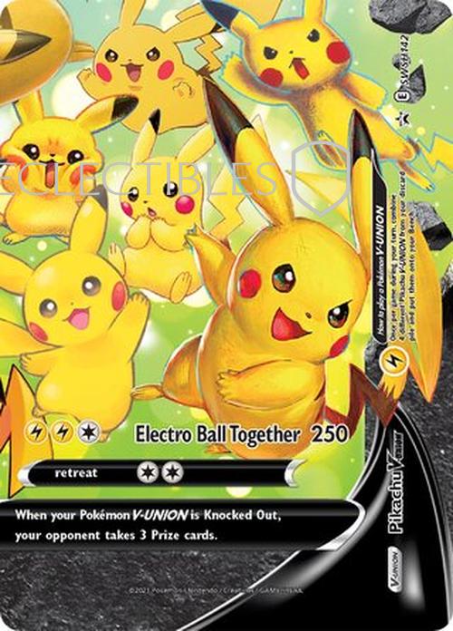 Pokemon SWSH Black Star Promos SWSH 142 Pikachu VUNION