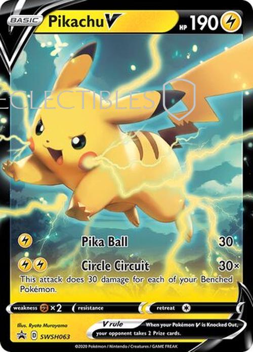 Pokemon SWSH Black Star Promos SWSH 063 Pikachu V