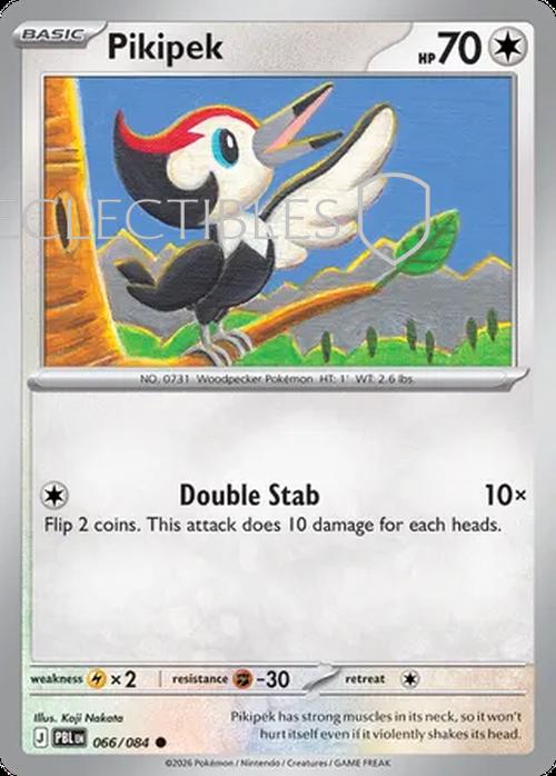 Pokemon pitch black 066/84 Pikipek  Reverse Holo