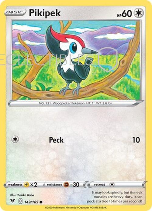 Pokemon Vivid Voltage 143/185 Pikipek Reverse Holo