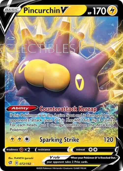 Pokemon Rebel Clash 072/192 Pincurchin V